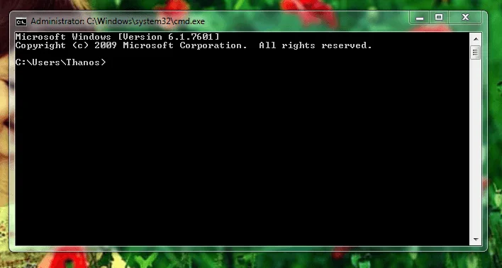 To run command prompt on system