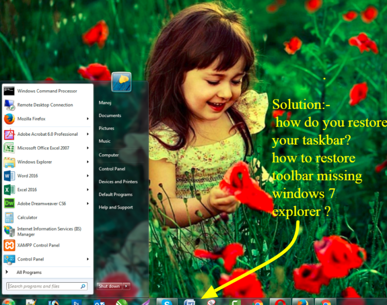 restore taskbar and fix missing taskbar icons