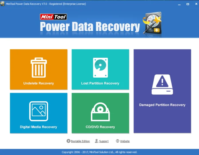To recover Deleted files and folders