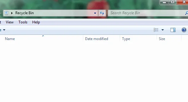 recycle bin to recover deleted files