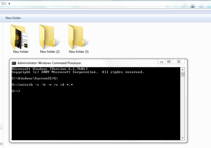 attrib command in cmd