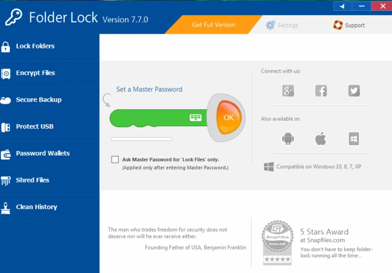 free folder lock for windows 7