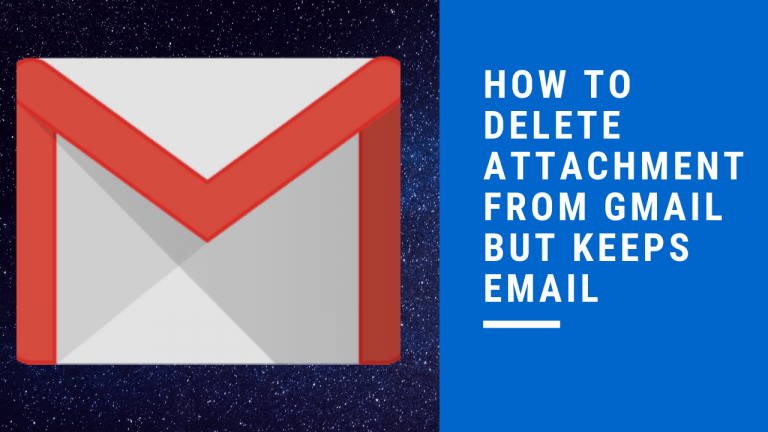 how to delete attachments from gmail, but keeps email