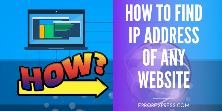 how to find IP address of website