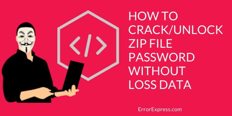 How to crack/unlock zip file password without loss data