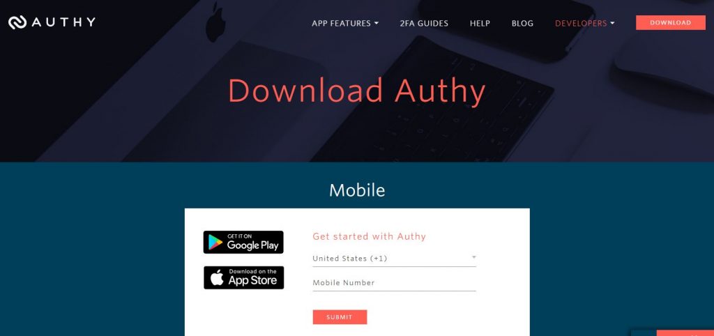 Authy Two-step authentication