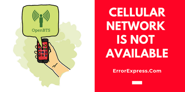WHAT TO DO WHEN CELLULAR NETWORK IS NOT AVAILABLE?