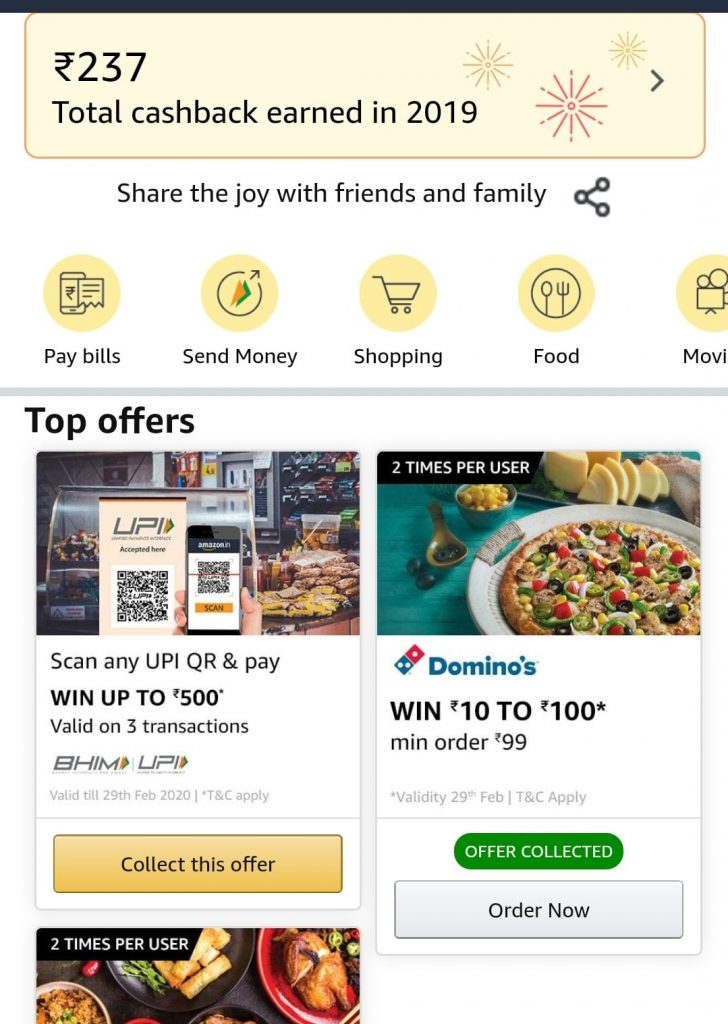 amazon cashback earnings