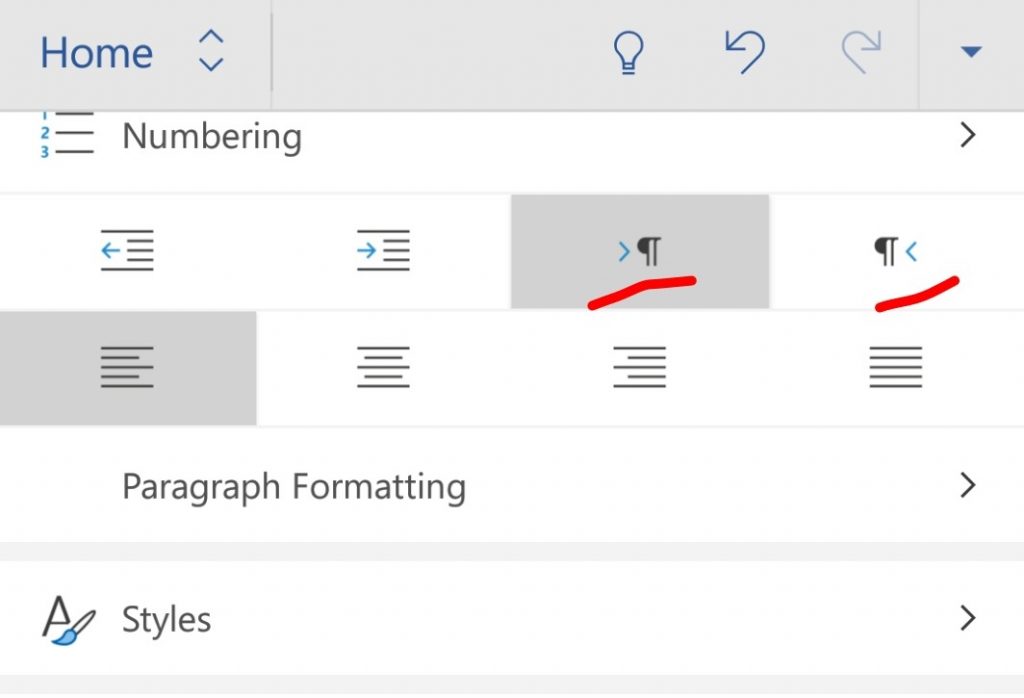 text rotating option in mobile