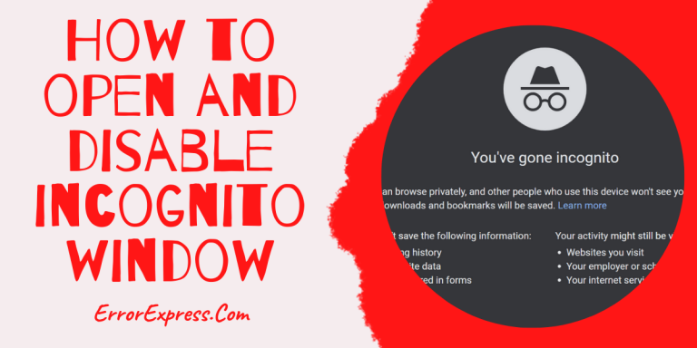 How to open and disable incognito window follow these simple steps
