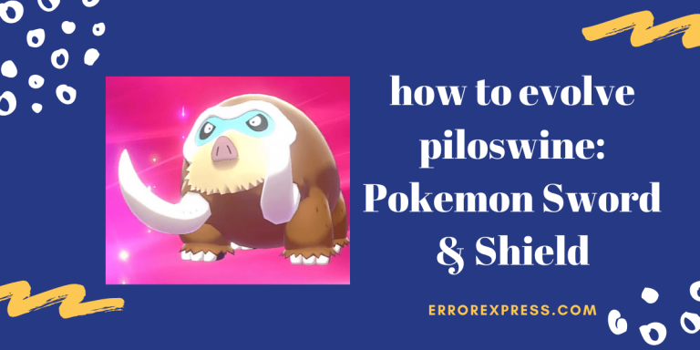 Learn how to evolve piloswine Pokemon Sword and Shield