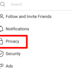 13.privacy option