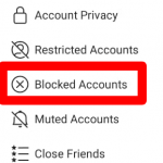 14.connections blocked account