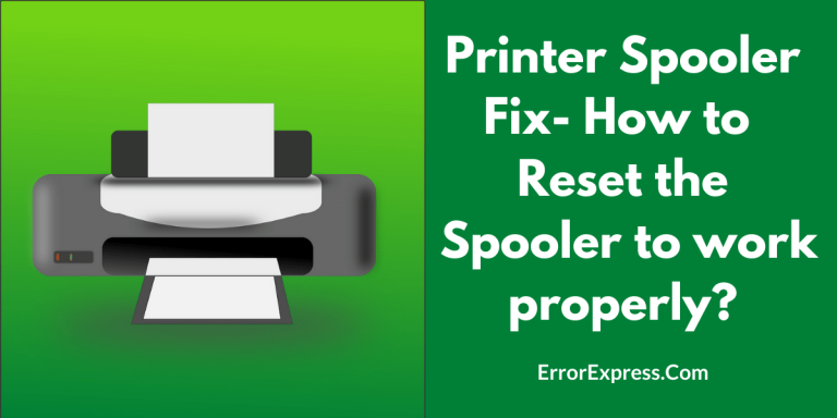 Printer Spooler Fix- How to Reset the Spooler to work properly