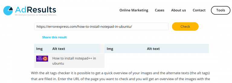 What is image alt tag checker Best image alt tag checker