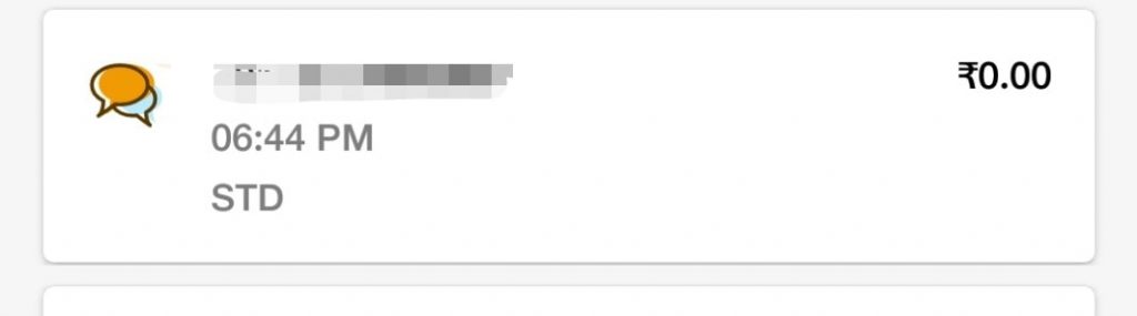 call log details with STD numbers