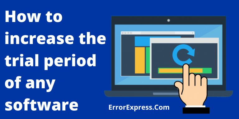 How to increase the trial period of any software