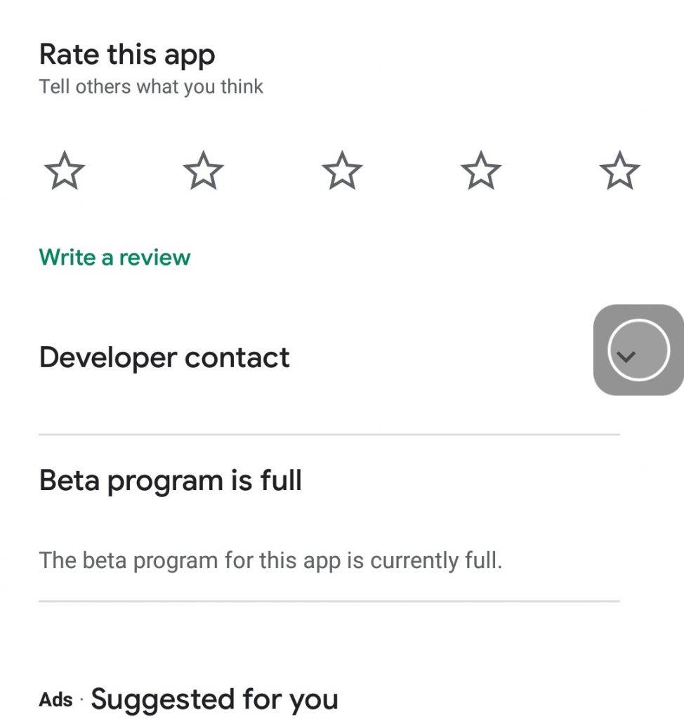 Whatsapp beta program is full fix the issue