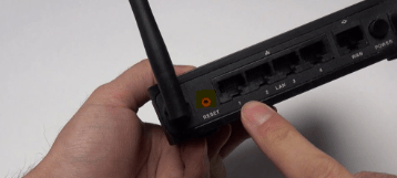 Press and Hold Reset the Wifi modem