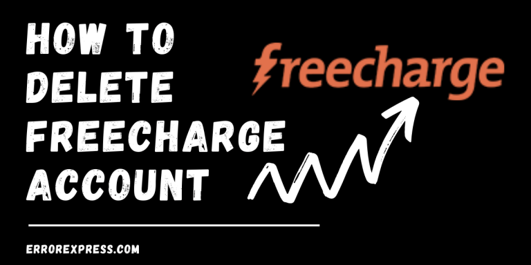 How to Delete Freecharge account