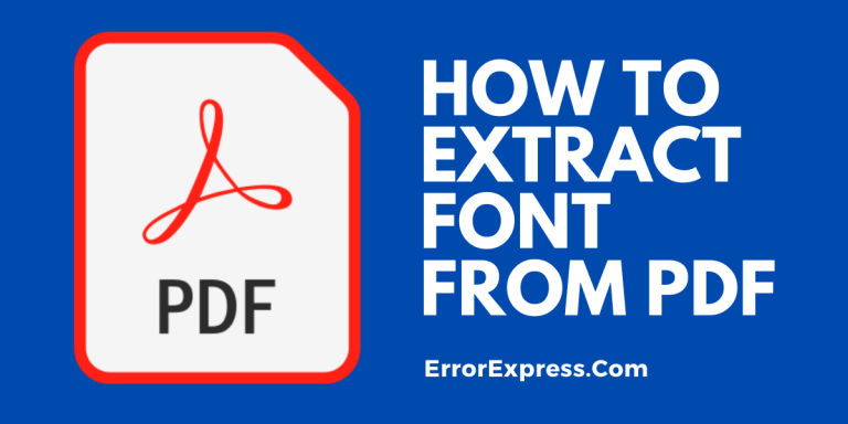 How to Extract font from PDF