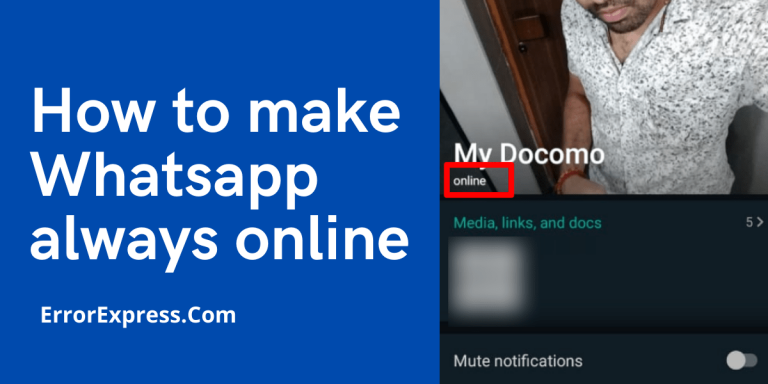 How to make Whatsapp always online