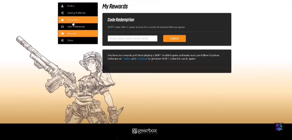 enter the shift code