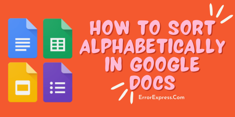 How to Sort Alphabetically In Google Docs Android/iOS/Windows