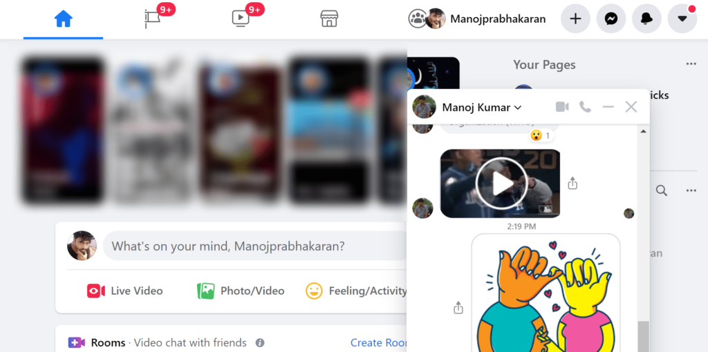 Facebook Popup Chat Window