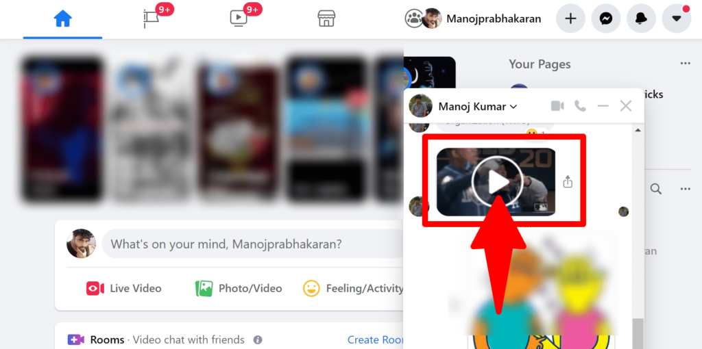 Find the conversation for Facebook Direct Video