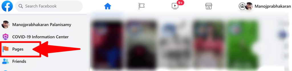 Facebook business page option