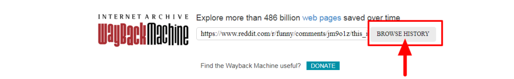 Browse History Button