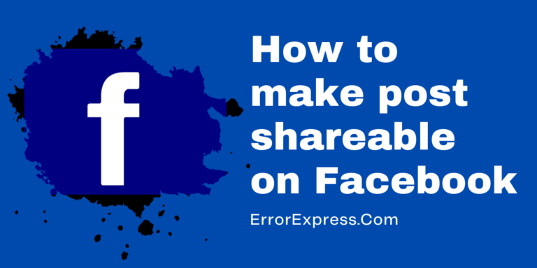 How to make post shareable on Facebook