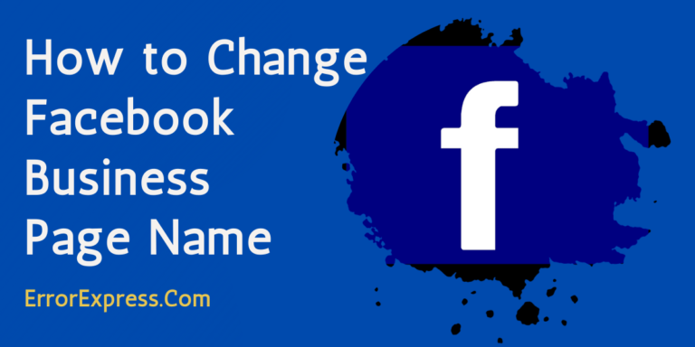 To Learn How to Change Facebook Business Page Name