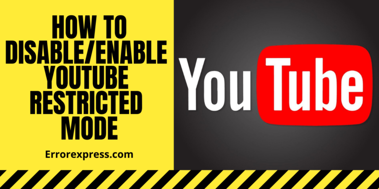 How to Disable/Enable YouTube restricted mode on PC/Mobile