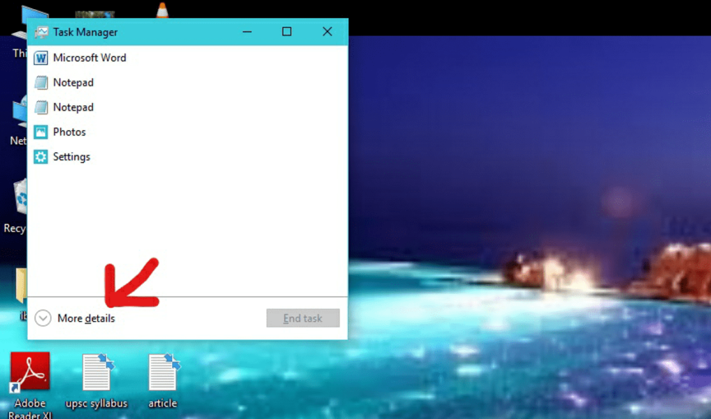 More details option in windows explorer
