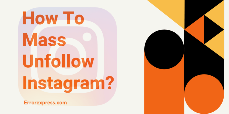 How To ‎Mass Unfollow Instagram For Android | IOS | Windows