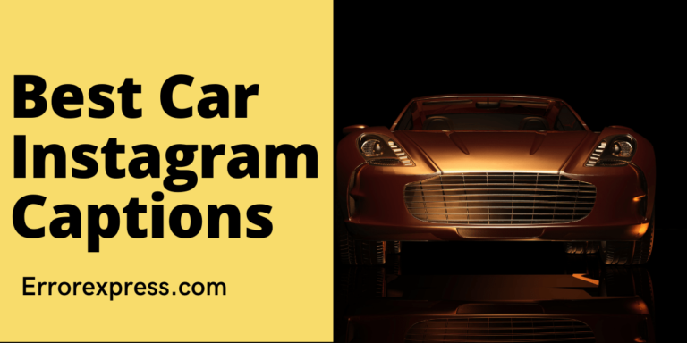 Make your impression with these Unique Car Instagram captions