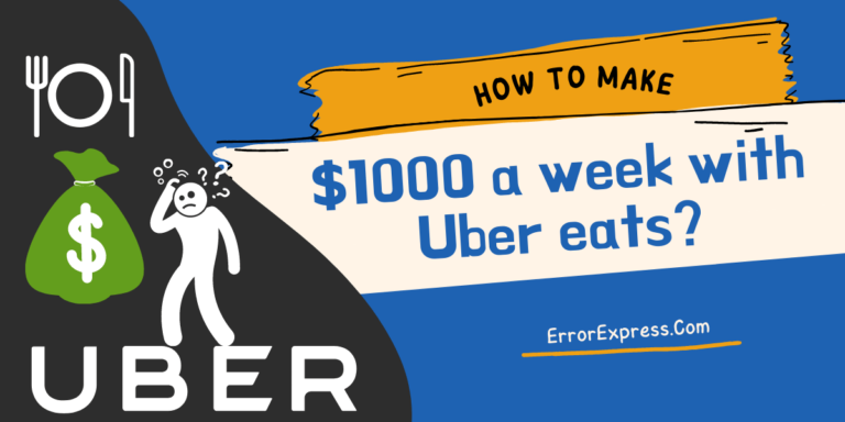 Eleven Various Ways To Do How To Make $1000 A Week With Uber Eats