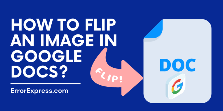 To Learn How To Flip An Image In Google Docs