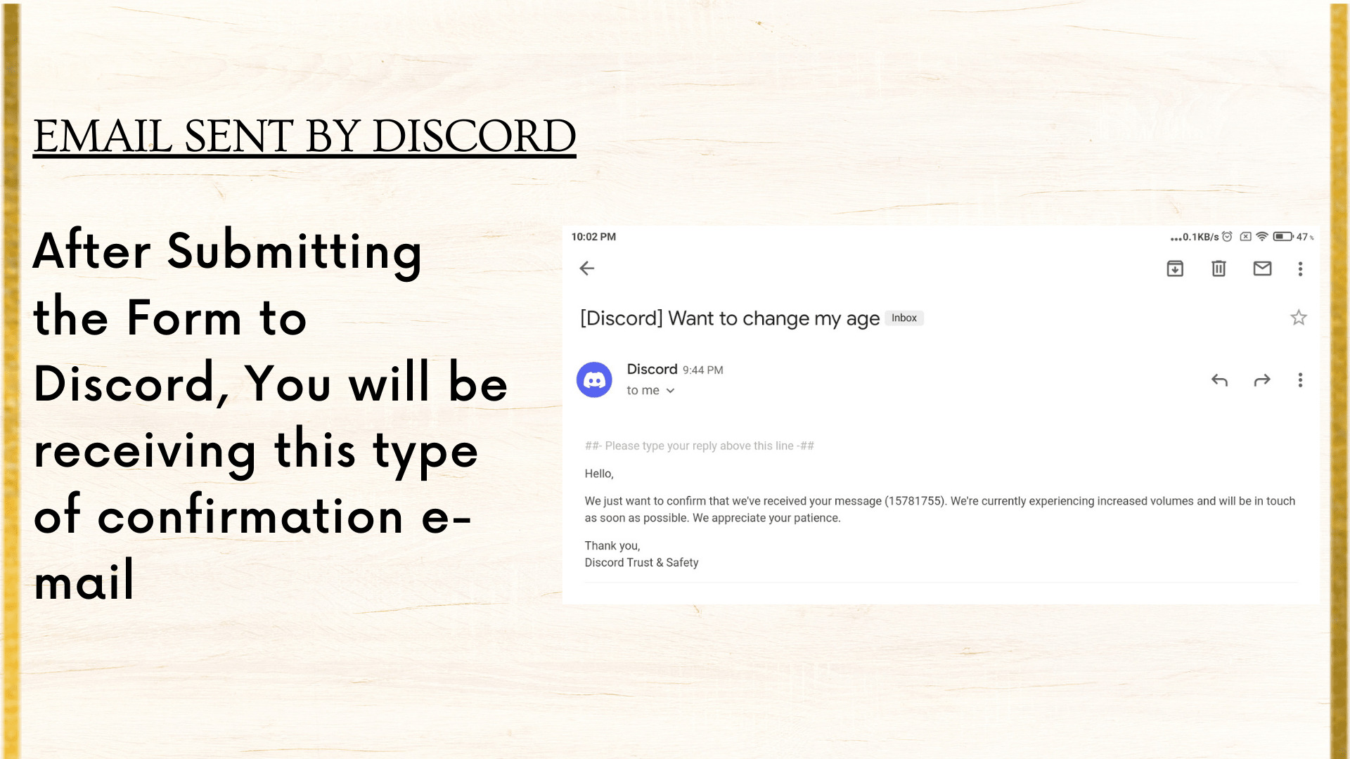 This is email sent by discord