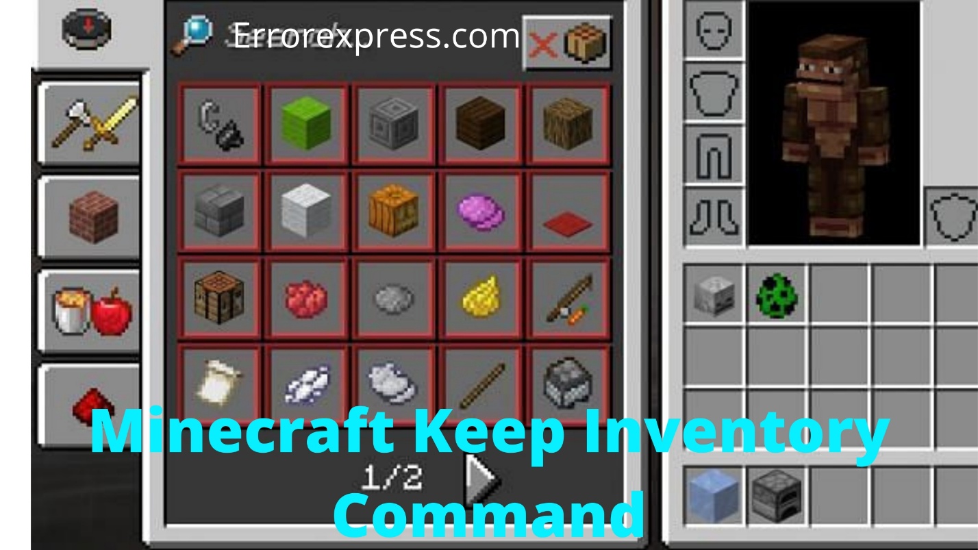 How to Keep Minecraft Inventory Command After Death | 2021 Full Guide
