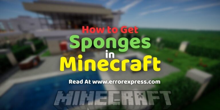 The Image Says How To Get Sponges in Minecraft