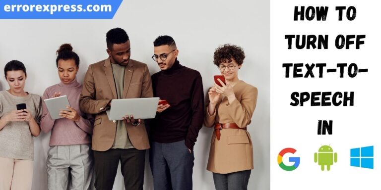 The Image Says How to Turn Off Text to Speech