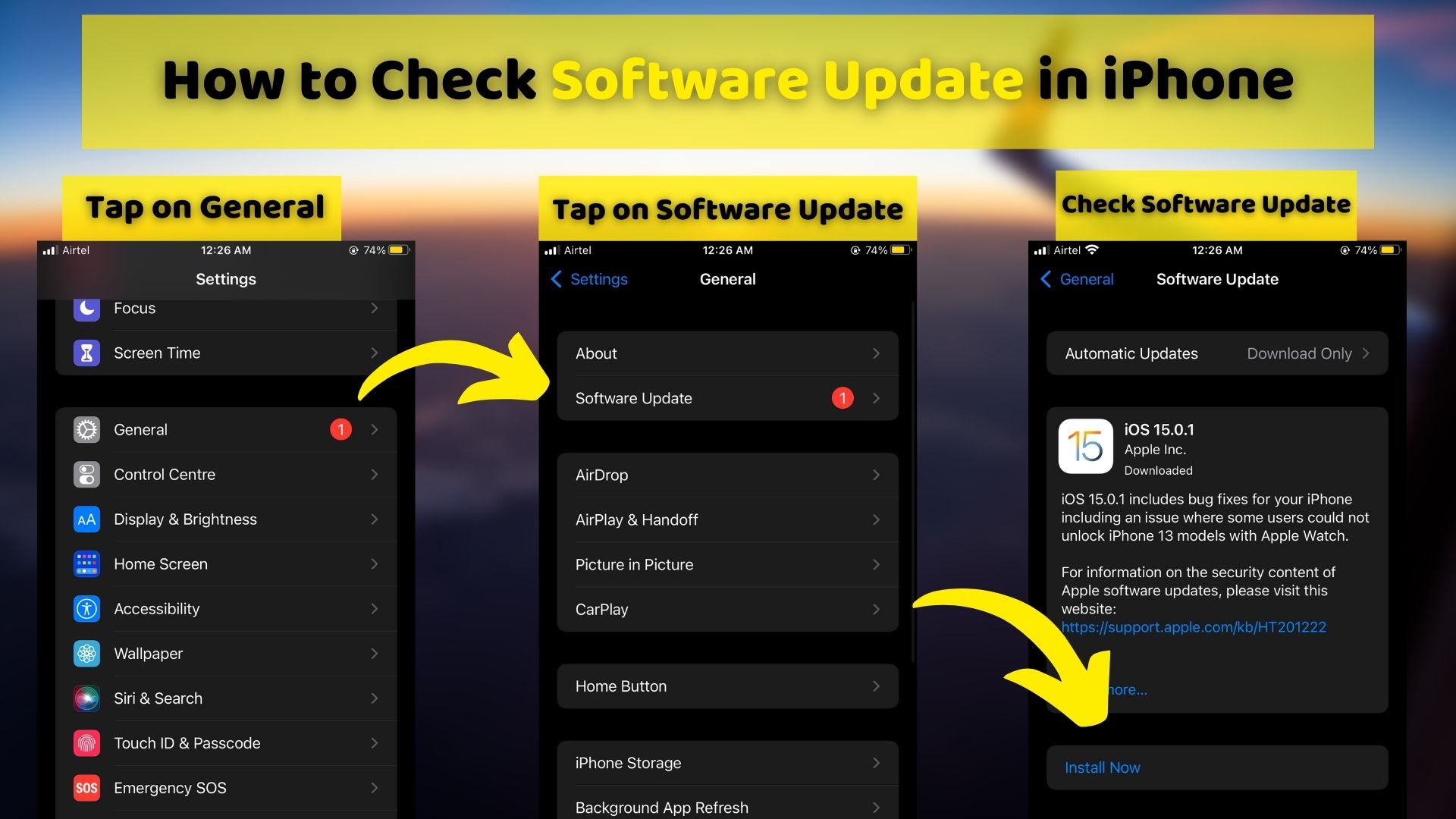 iPhone Software Update Image