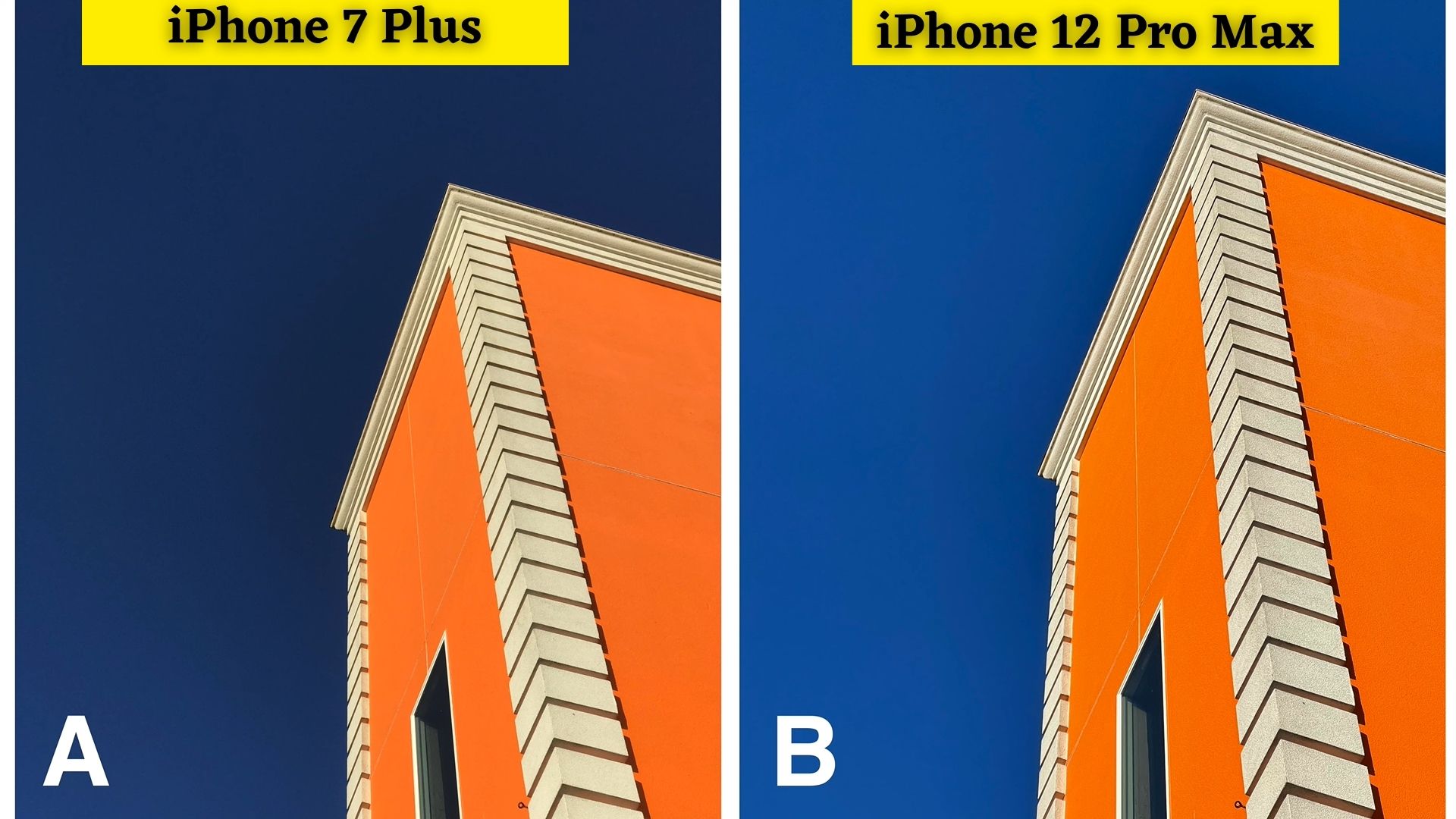 The first pic is clicked from iPhone 7 Plus and the second pic is captured from iPhone 12 Pro Max 
