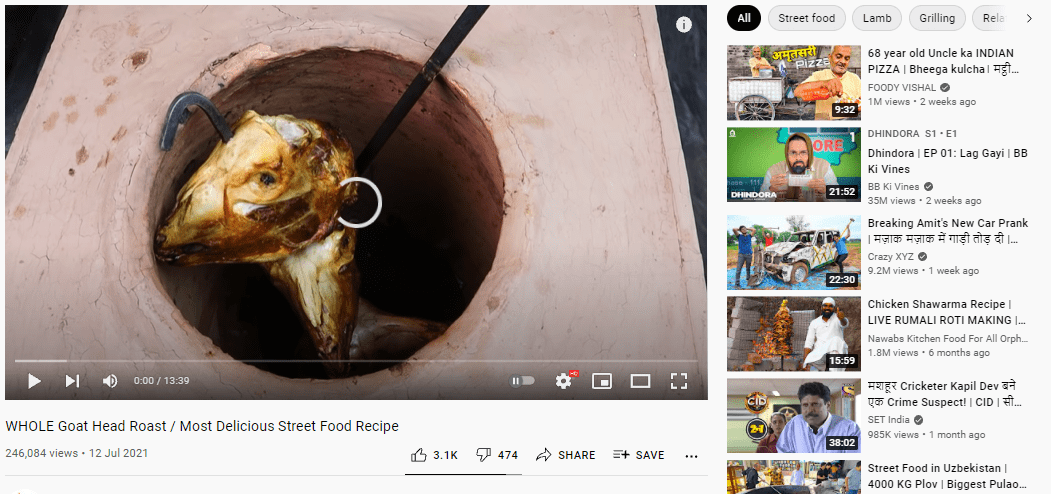 Youtube sample video loading screen