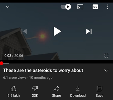Youtube sample video play
