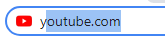 URL Bar youtube.com