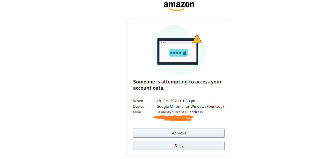 Amazon Approval button
